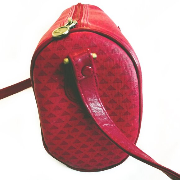 Vintage 1980;s Liz Claiborne-Red Triangle Logo-Crossbody Bag - Picture 6 of 15